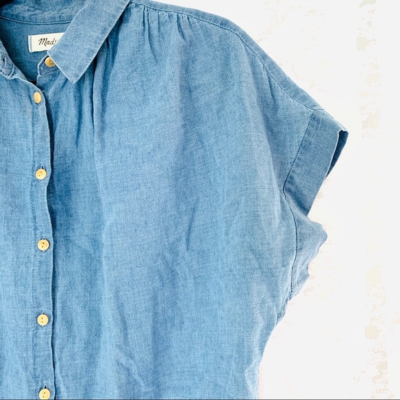 Madewell Central Linen Blend Shirt Dress - Picture 7 of 8